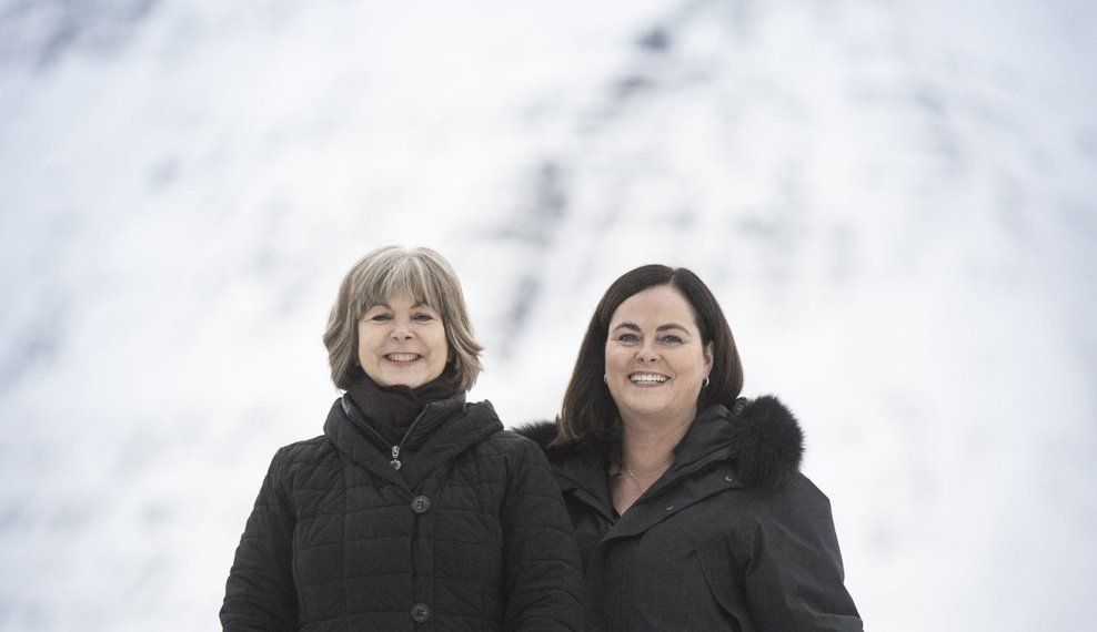 Primex Head of R&D, Dr. Hélène Liette Lauzon, and CEO Sigríður Vigfúsdóttir, photographed by Audunn Níelsson