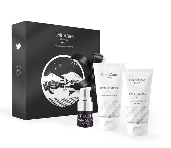 Gift Box -  Anti-Aging Repair Serum 2ml, Body Lotion 50ml & Face Cream 50ml